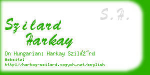 szilard harkay business card